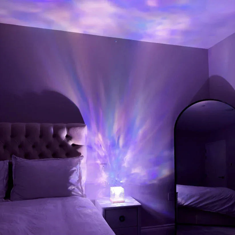 Ocean Wave Aurora Projector Light (16 Colors) - With Remote - Power World